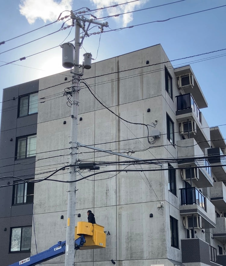 【洗浄事例】コンクリート外壁の雨垂れ汚れ〜札幌市清田区